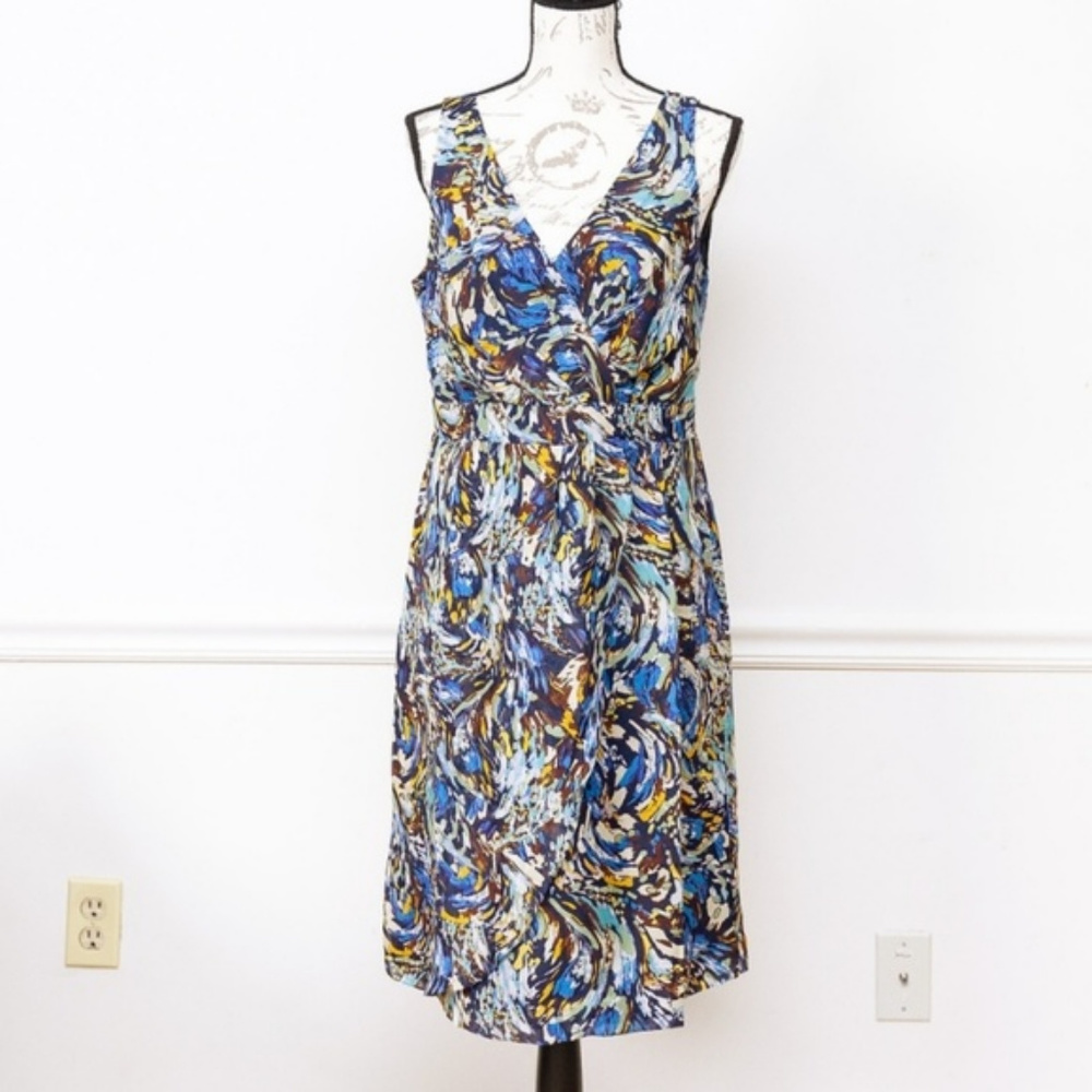 Anthropologie MoulinetteSoeurs Van Gogh Silk Dress